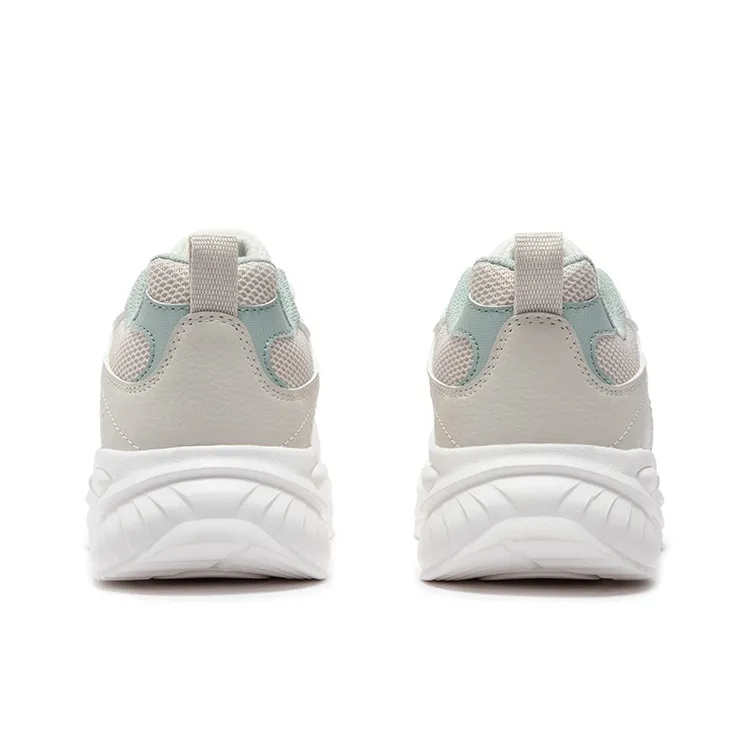361° Life Collection Anti Slip And Wear Resistant Water Resistant Low Top Running Shoes Women's Feather White-3