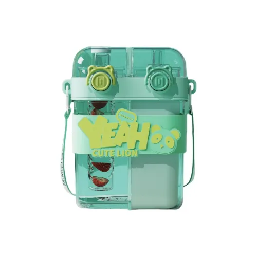 Complex Summer Large Capacity Double Drinking Cup With Straw Plastic Water Cup 760ml