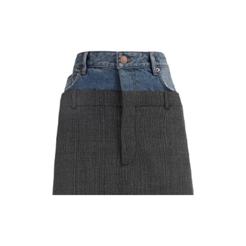 Balenciaga Casual Long Skirt Women's Gray-5