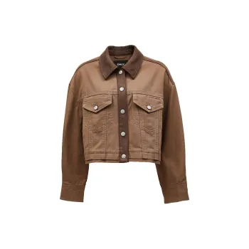 ONLY Cropped Coats Women's Rain Drum Brown