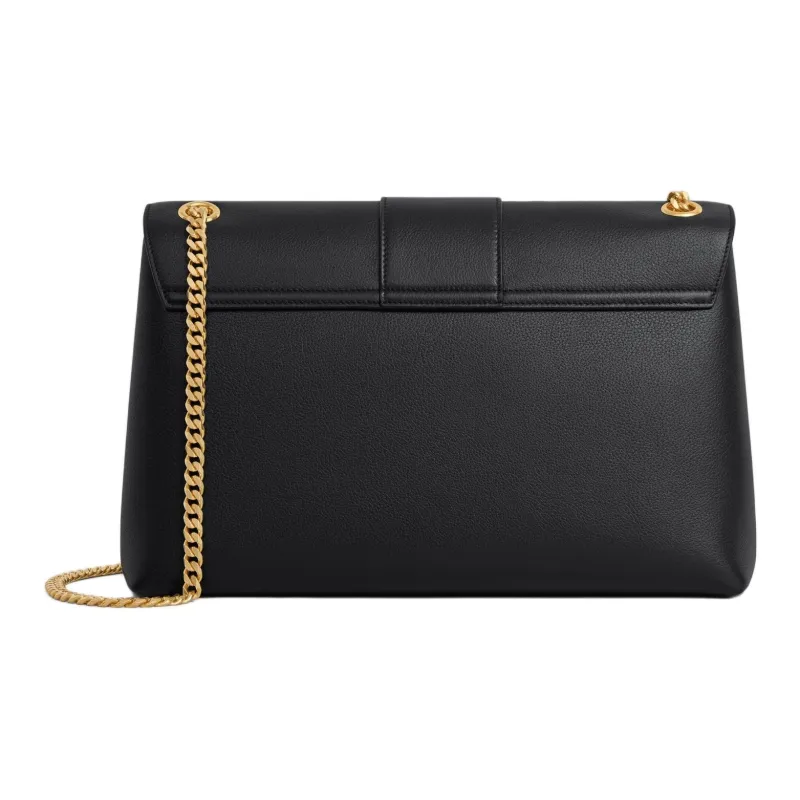 CELINE Victoire Calfskin Shoulder Bag Tubas Women's Black-3