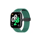 Pine Needle Green-Folding Clasp Silicone Strap