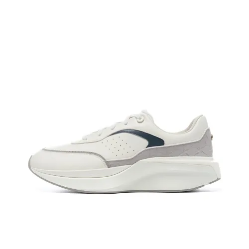 LI NING 1990 Rebound Lightweight Low Top Casual Shoes Men's White Gray