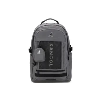KANGOL Nylon Backpack Unisex Dark Gray