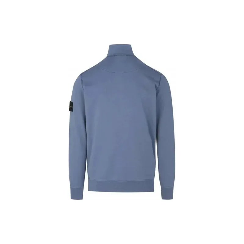 STONE ISLAND Logo Patch Half Zip Sweatshirt-1