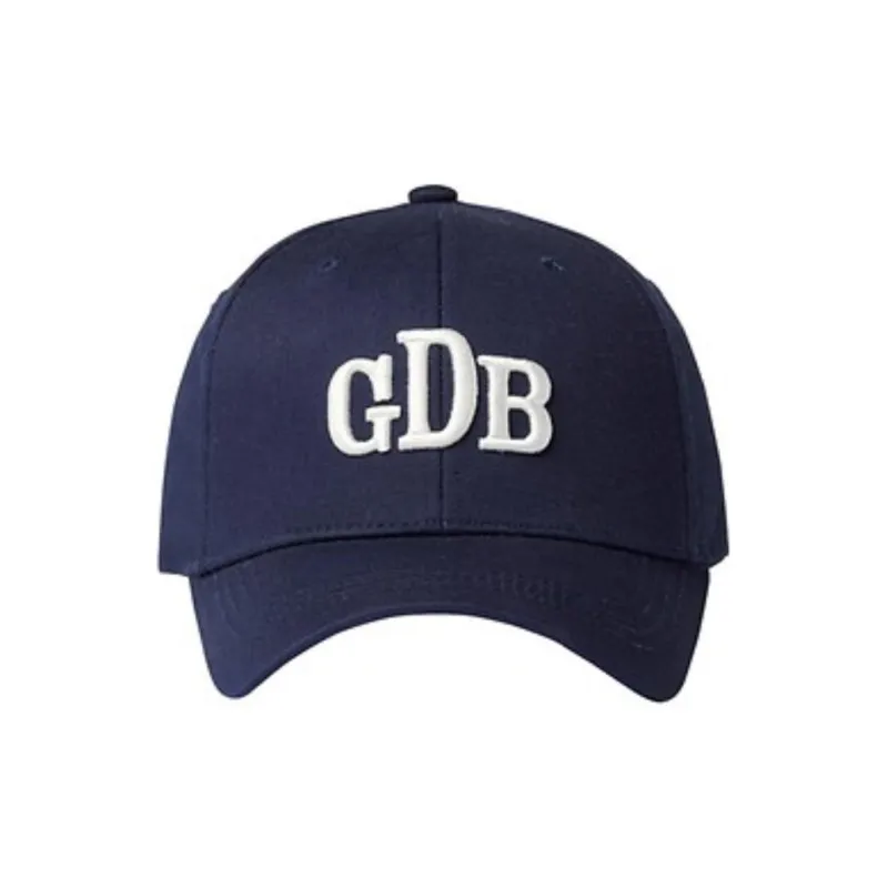 GRAIN DE BEAUTE Cotton Baseball Caps Men's Blue-1
