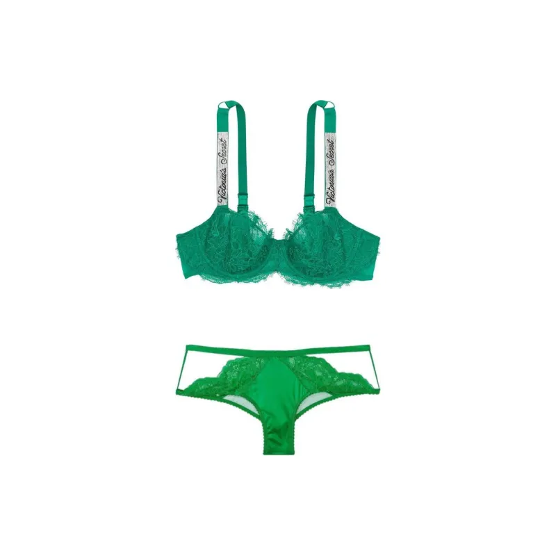 Victoria's Secret Underwear Set Women's Green Diamond-0