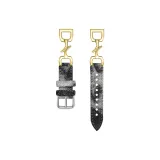 Gold Leaf Black with Silver-Tone Buckle