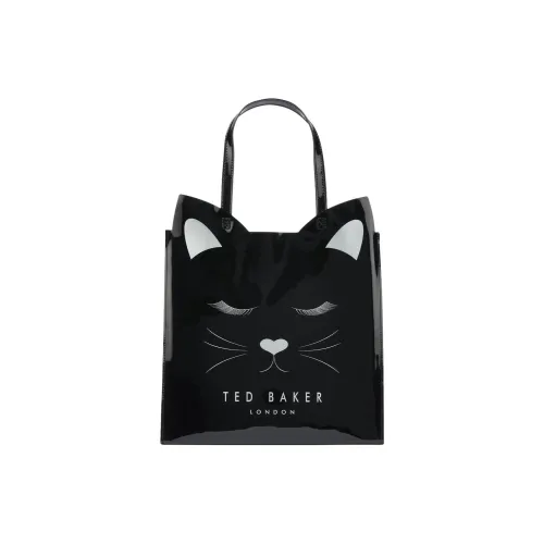 Ted Baker Smooth Finish Ethylene Tote Bag Shopping Bag Handbag Large Size Women's Black