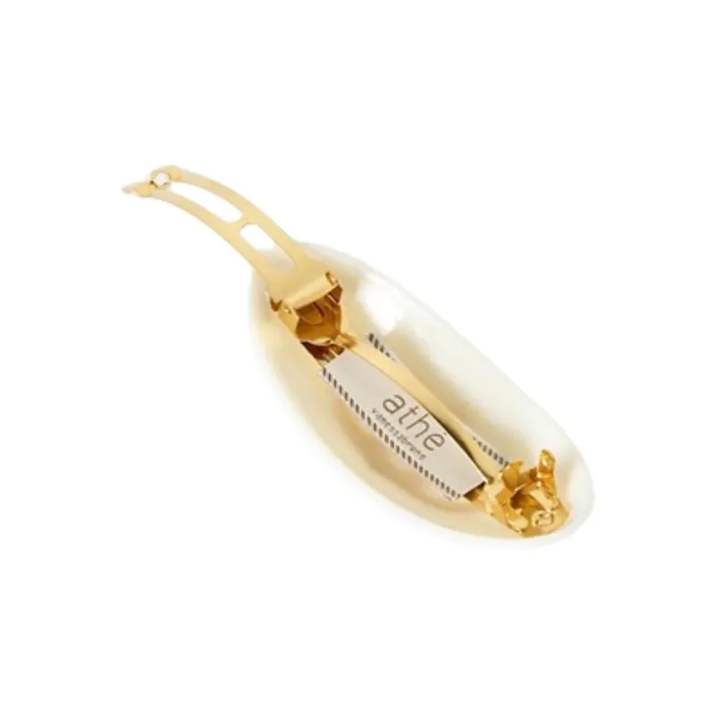 ATHE VANESSABRUNO Acrylic Pearl Hair Clips Unisex White-2