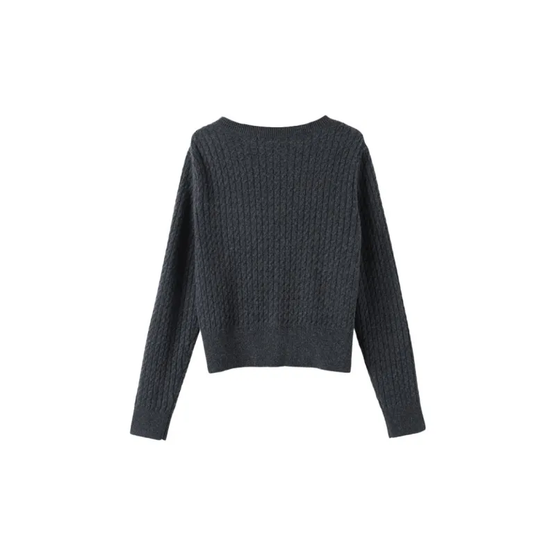 Late White Knitwear Women's Dark Gray-2
