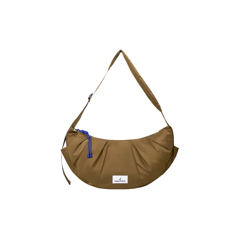 NAUTICA Nylon Croissant Bag Crossbody Bag Regular Unisex Brown-0