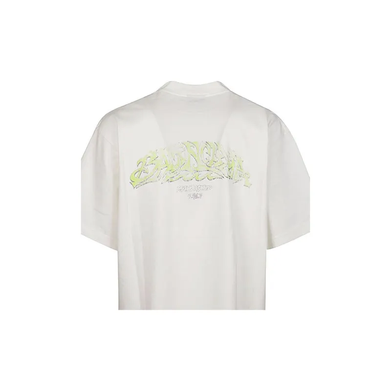 Balenciaga T-Shirt Regular Fit Men's Gray-3