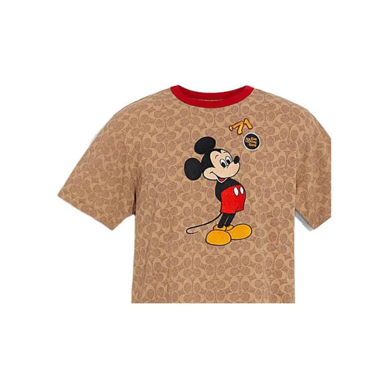 Disney X COACH T-Shirts Men Coffee-2