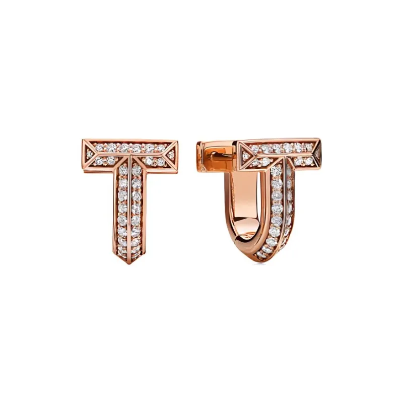 TIFFANY & CO. 18K Rose Gold Earrings Women's Rose Gold-0