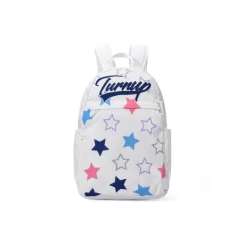 TURN UP Polyester Backpack Laptop Bag Regular Unisex White