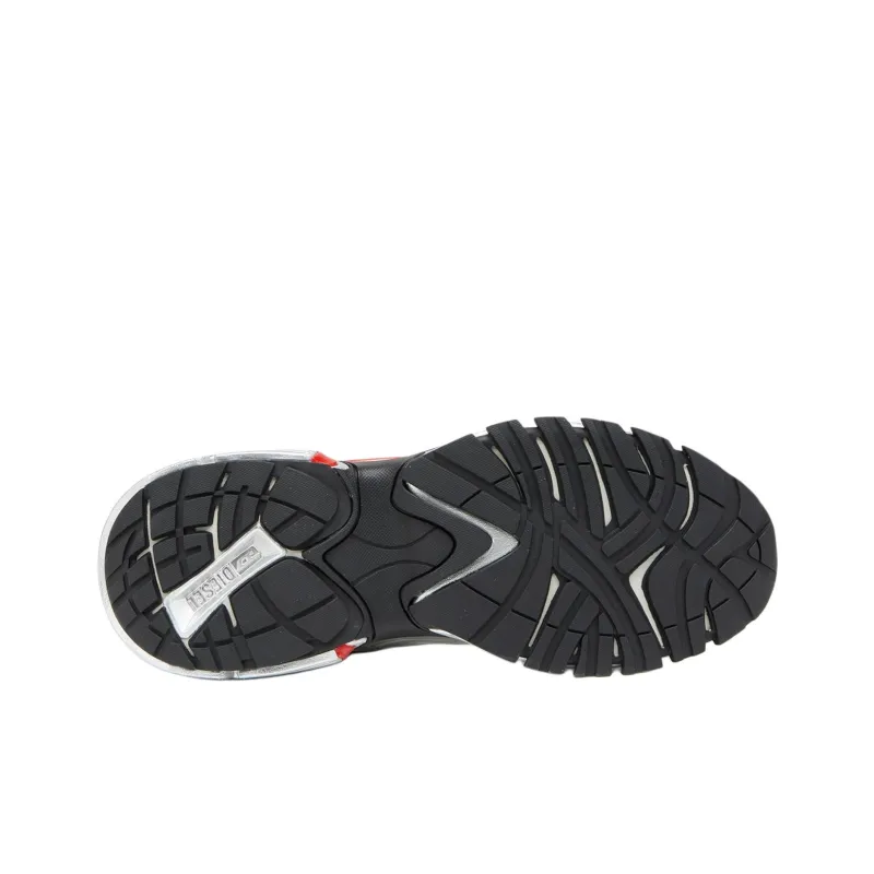 DIESEL S-Serendipity Pro-X1 Low-Top Casual Shoes Men's Silver Red-5