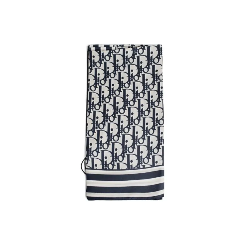 DIOR Knit Scarves Men's Black White-0