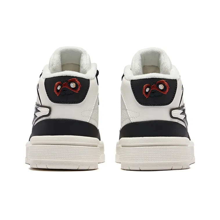 Erke Battery Panda 3lite Warm Slip Resistant High Top Skateboard Shoes Men's Microcrystal White/Jet Black-4