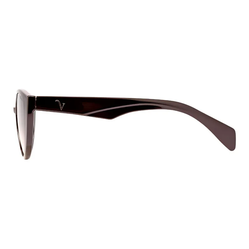 VEDI VERO Injection-Molded Cat Eye Sunglasses Unisex Brown-2