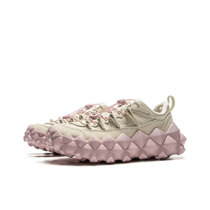 LiNing Rebound Cushioning Low-Top Casual Shoes Unisex Gray Pink-2