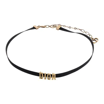DIOR Metal Grosgrain Ribbon Necklaces Women's