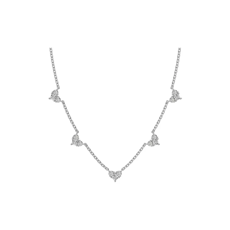 KAILEIFU S925 Silver Necklaces Women's Silver-0