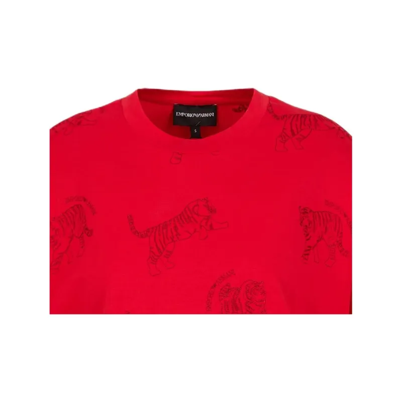 EMPORIO ARMANI SS22 T Shirt Women's Red-1
