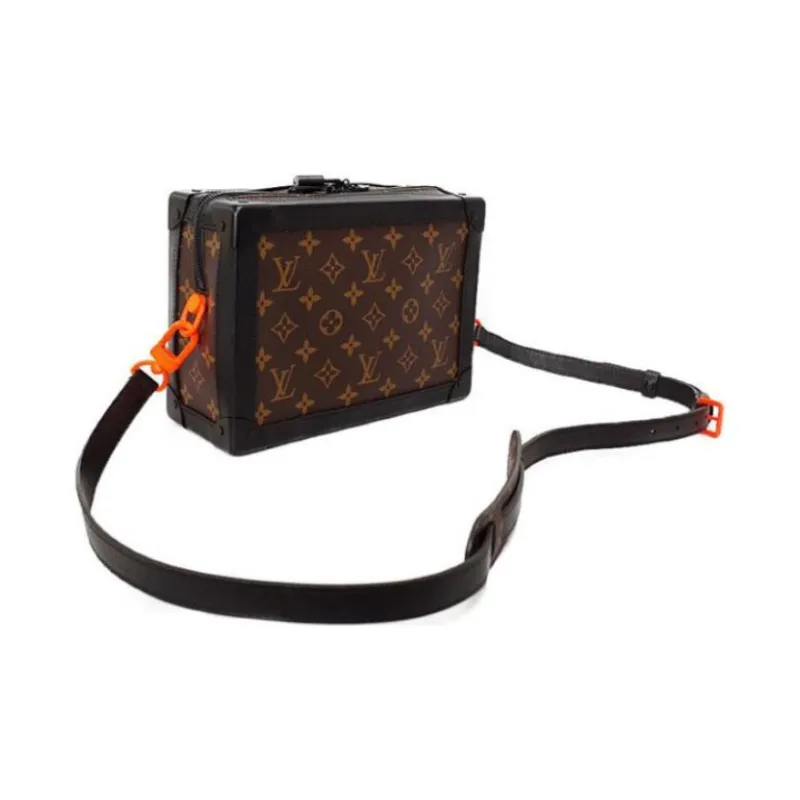 LOUIS VUITTON Soft Trunk Monogram With Leather Strap Brown-1