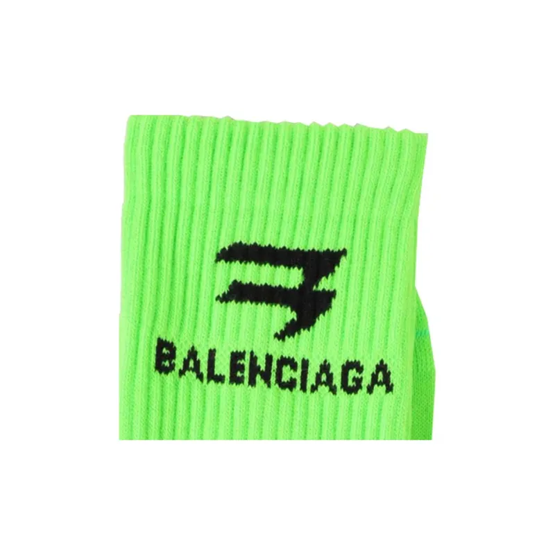 Balenciaga Mid-Calf Socks Women's Green-1
