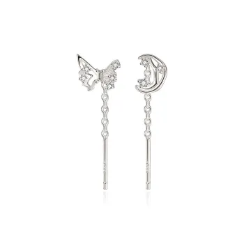 Hi There S925 Silver Drop Earrings Women's
