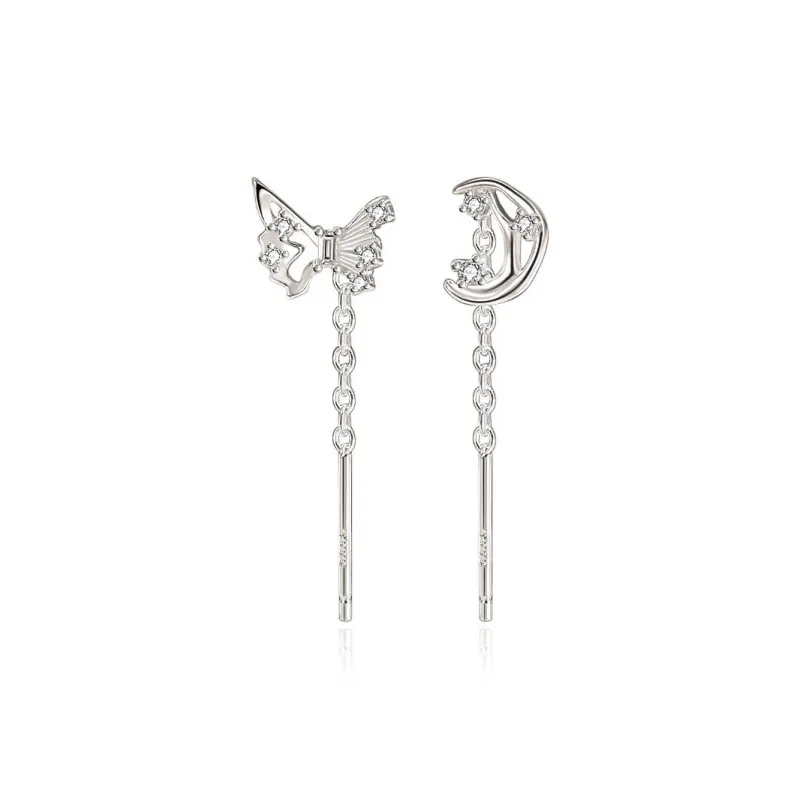 Hi There S925 Silver Drop Earrings Women's-0
