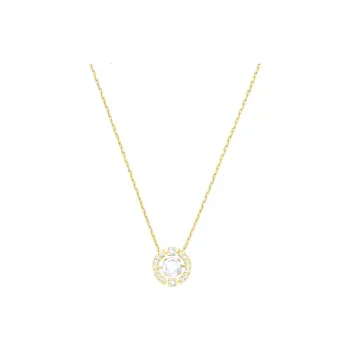 Swarovski Crystal Necklaces Women's White & Gold Plated Chain