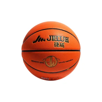 Jiewei Microfiber Leather Basketball Orange Size 7 Training Match Unisex