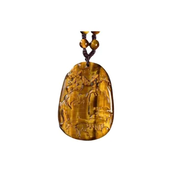 Xiao Tian Tiger's Eye Stone Necklaces Unisex