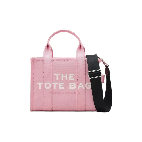 MARC JACOBS Cotton Tote Bag Shopping Bag Shoulder Bag Crossbody Bag Handbag Small Size Unisex Ribbon Pink