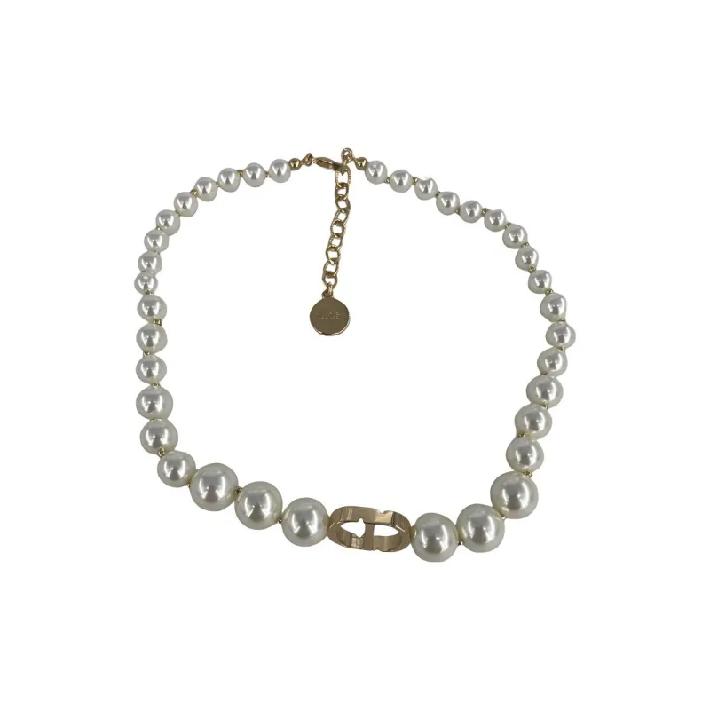 DIOR Resin Necklaces Women's Gold-3