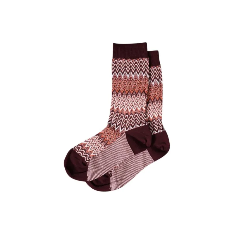 MISSONI Mid-Calf Socks Men's 1 Pack Purple-0