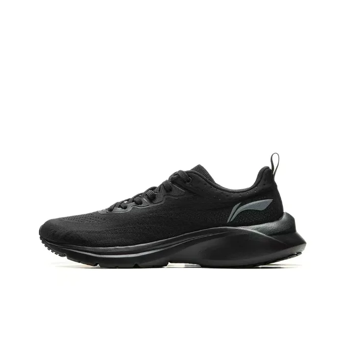 LiNing YunQue Wear-Resistant Low-Top Casual Running Shoes Men's Black-0