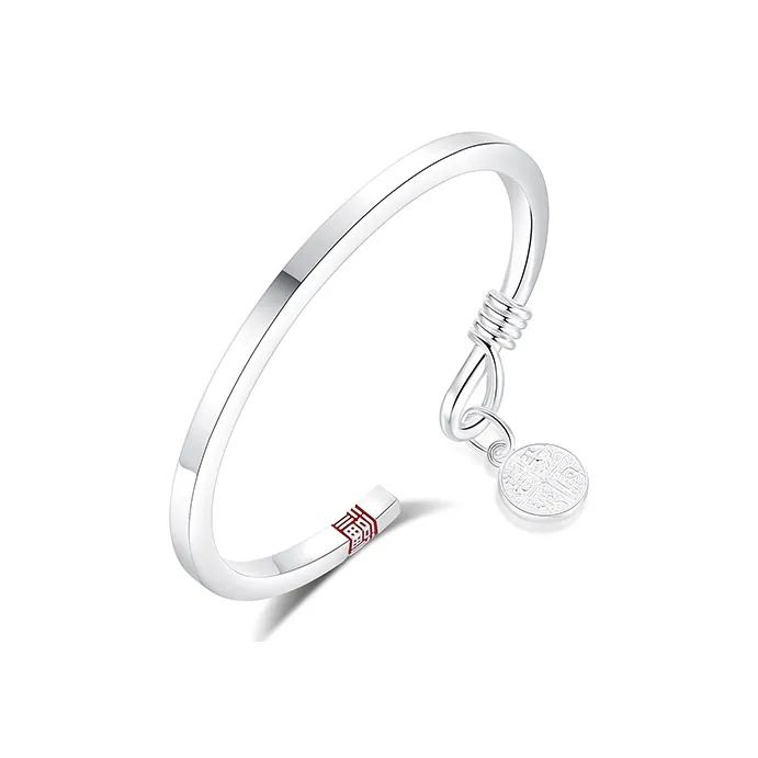 Children's Drawings S999 Fine Silver Bangles Women's-0