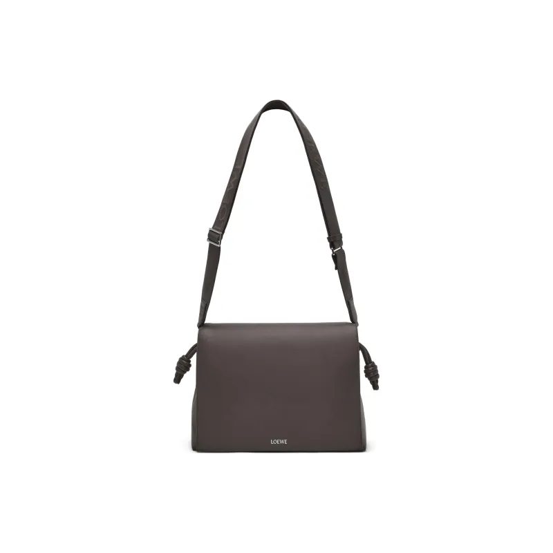 LOEWE Shiny Soft Calfskin Shoulder Bag Crossbody Bag Men's Dark Gray-1