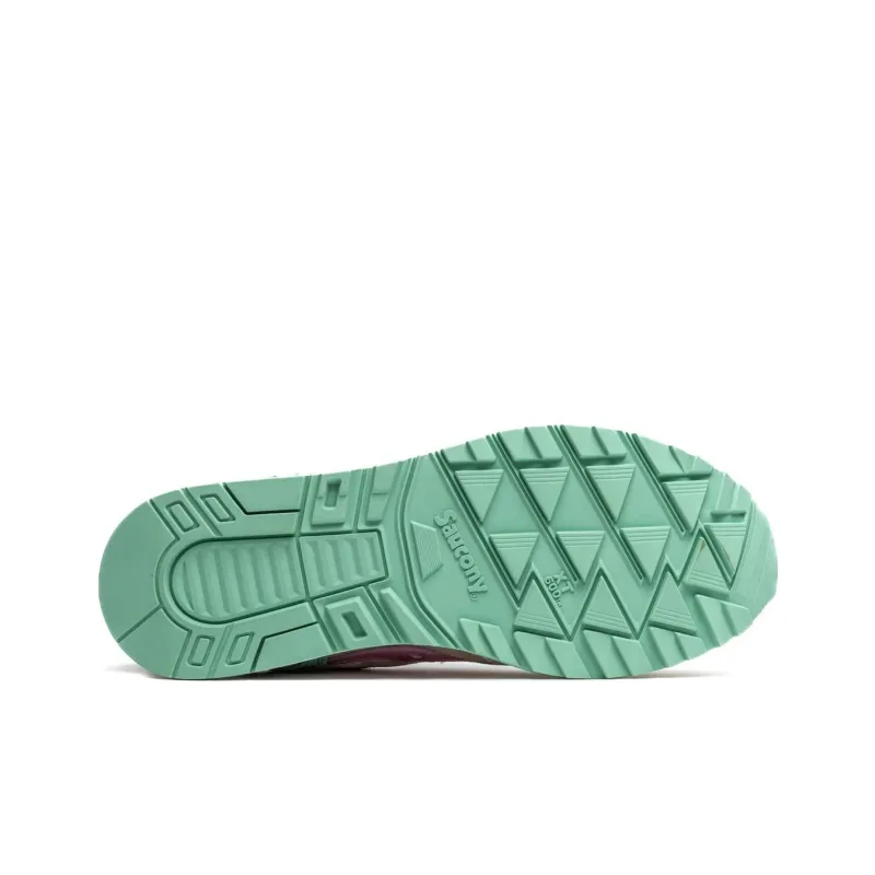 Saucony Shadow 5000 Anti Slip Wear Resistant Low Top Casual Running Shoes Men's Beige Green-4