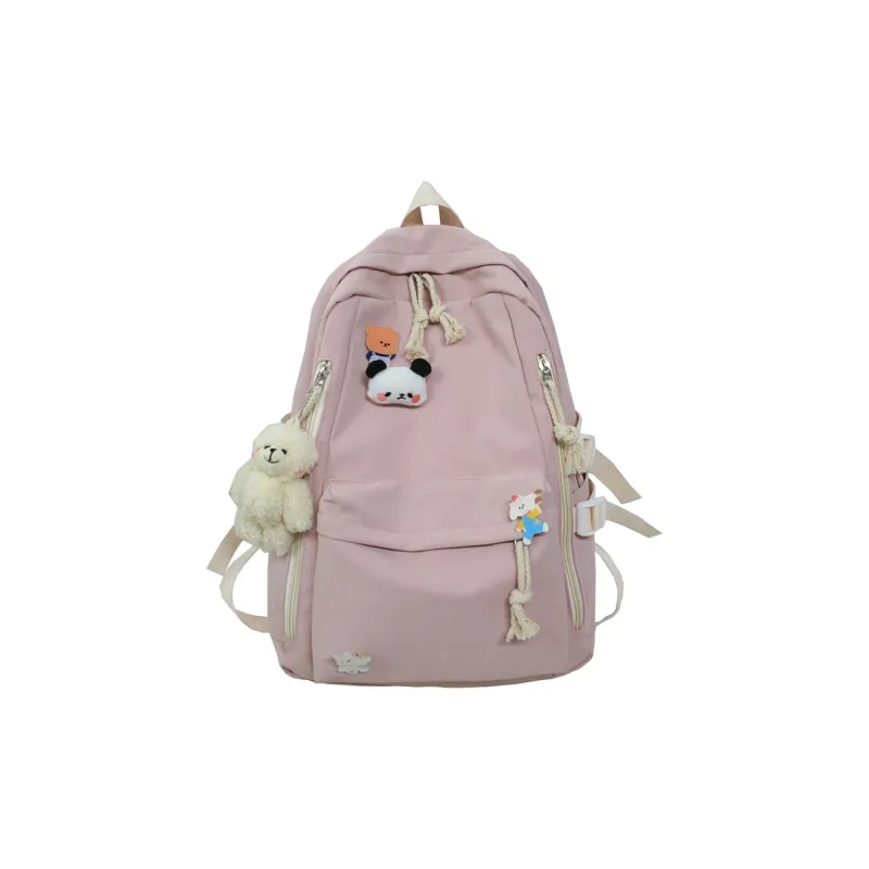 Meow In The Grass Nylon Backpack Regular Unisex Multicolor-5