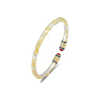 XIFULI 999 Fine Silver Bangles Women's