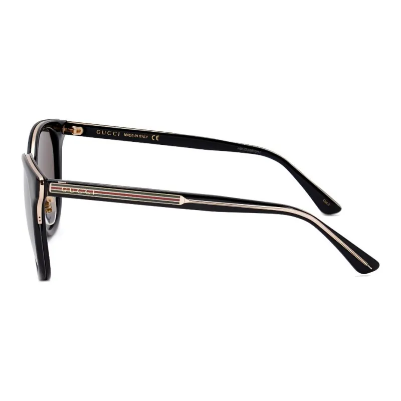GUCCI Injection Molded Irregular Shape Sunglasses Unisex Black-2