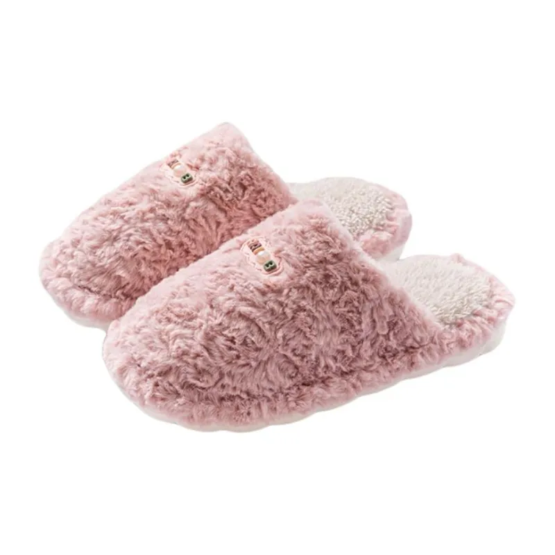 Yu Pu Cotton Slippers For Fall And Winter Indoor Home Use, Slip Resistant, Soft Sole, Warm Plush, Couple Cotton Slipper-4