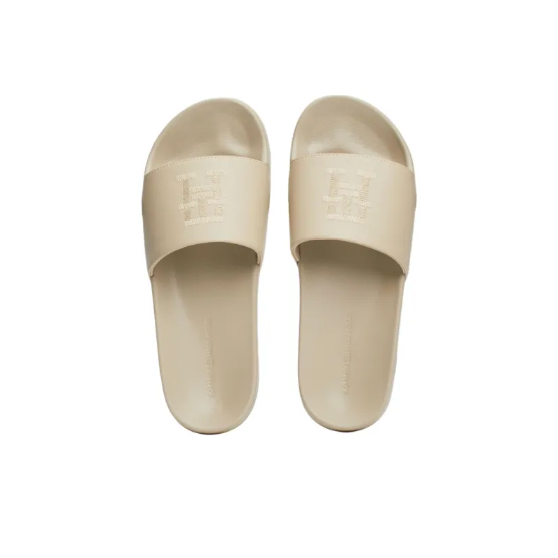 Tommy Hilfiger TH Monogram EVA Abrasion-Resistant Slide Slippers Women's Light Brown-3