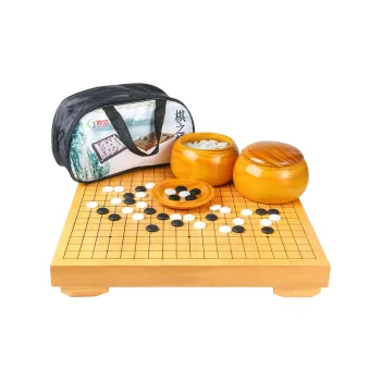Miao Ji Go Five In A Row 4cm Extra Thick New Zelkova Go Stone Set With Spruce Stone Holder And Bag Board Games