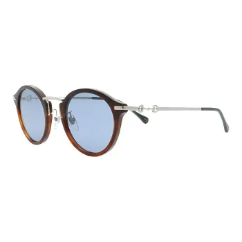 GUCCI Sunglasses Men Havana Silver