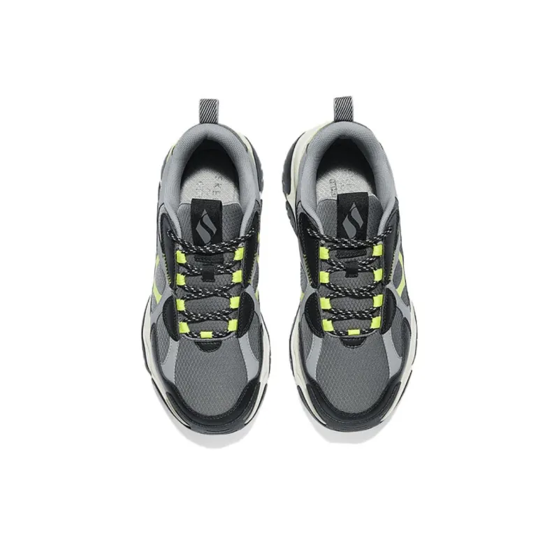 Skechers Street Anti Slip Wear Resistant Low Top Chunky Sneakers Men's Black-3